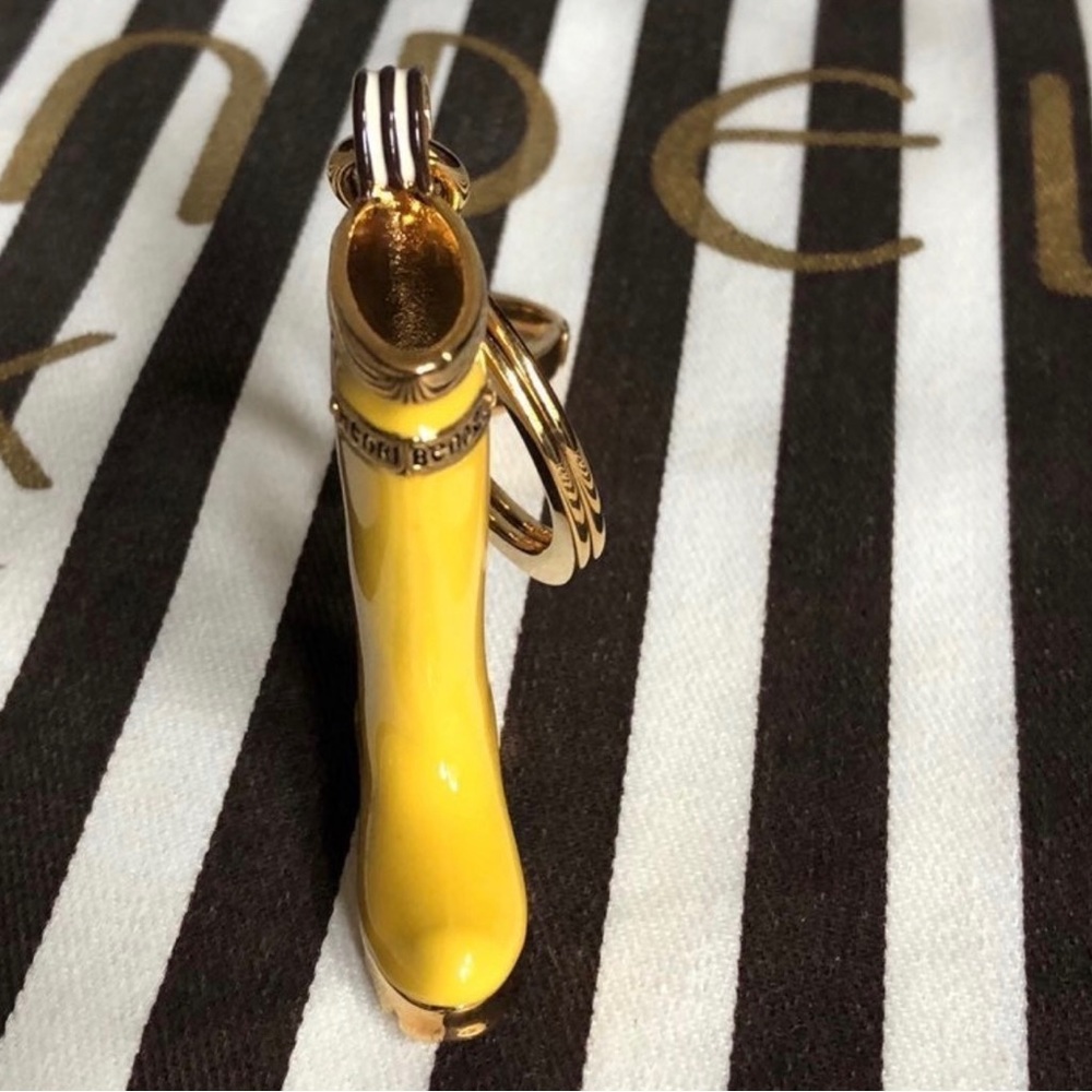 Henri Bendel Rain Boot Vintage Keychain Bag-Charm - Picture 6 of 13
